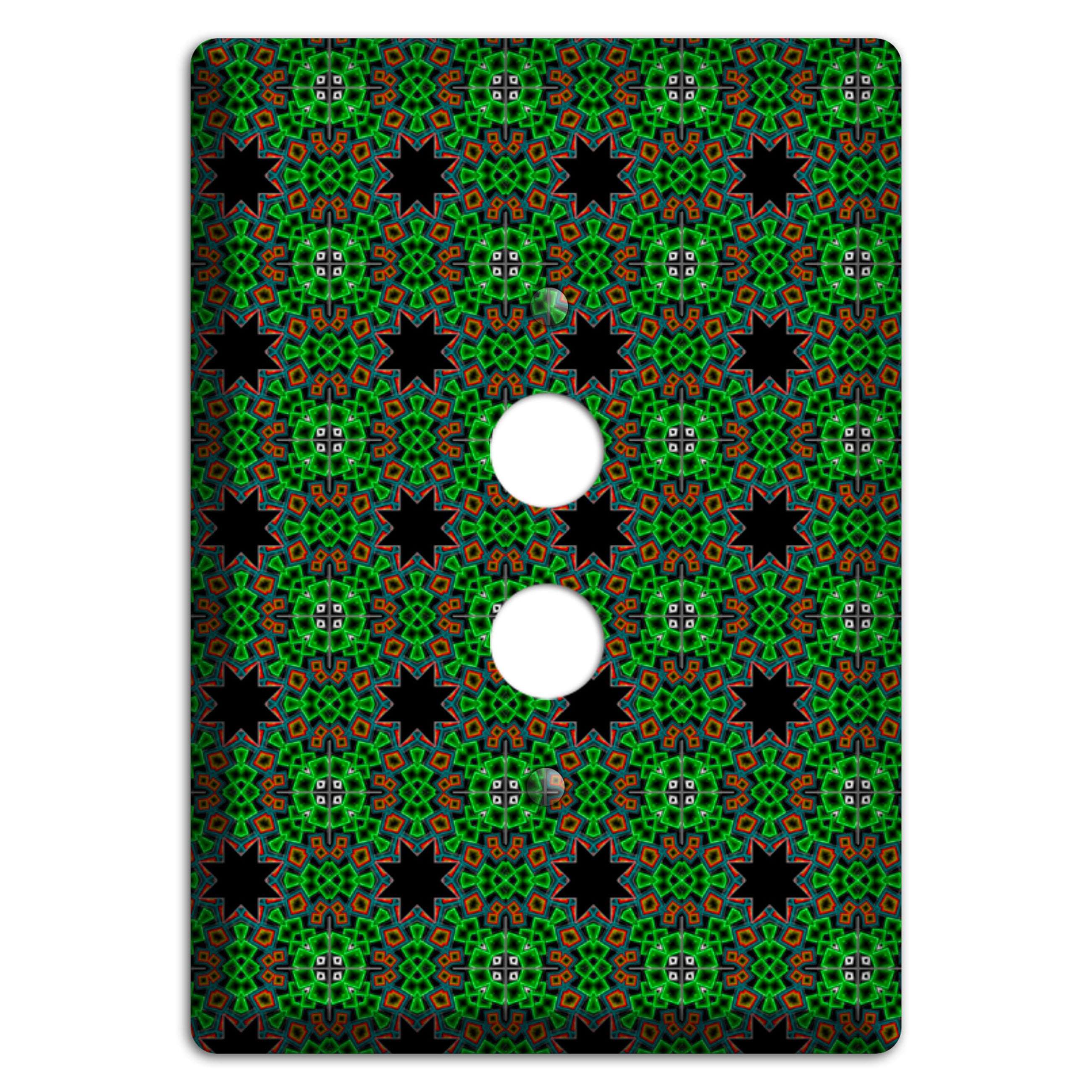 Green Foulard 2 1 Pushbutton Wallplate