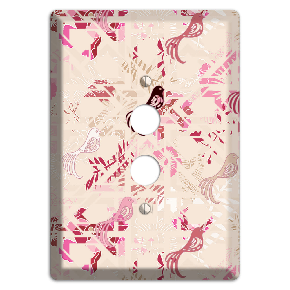 Floral Songbirds 1 Pushbutton Wallplate