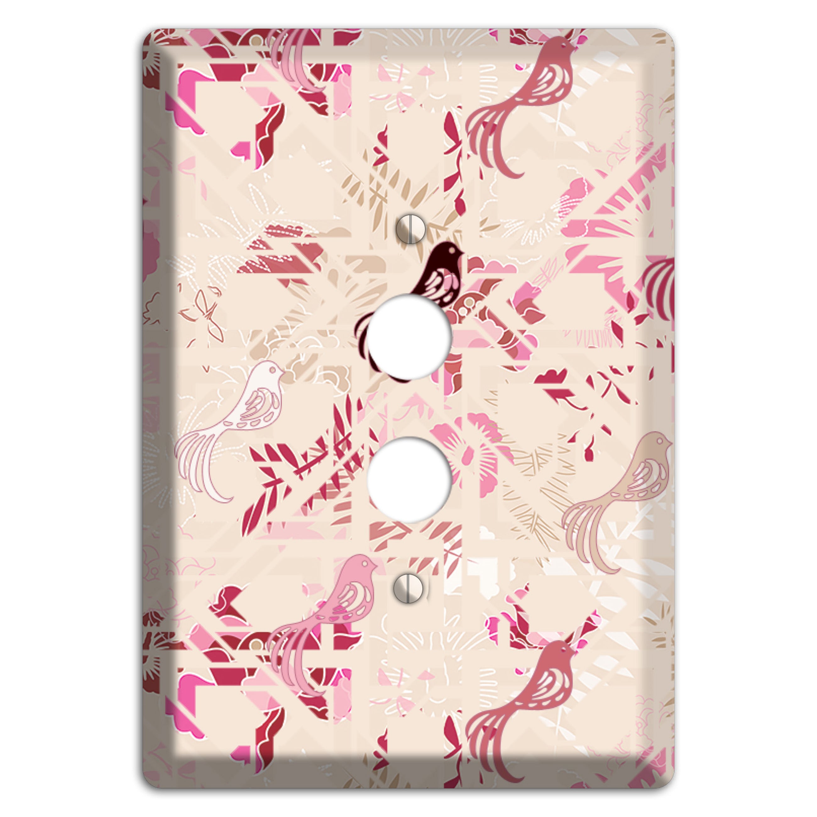 Floral Songbirds 1 Pushbutton Wallplate