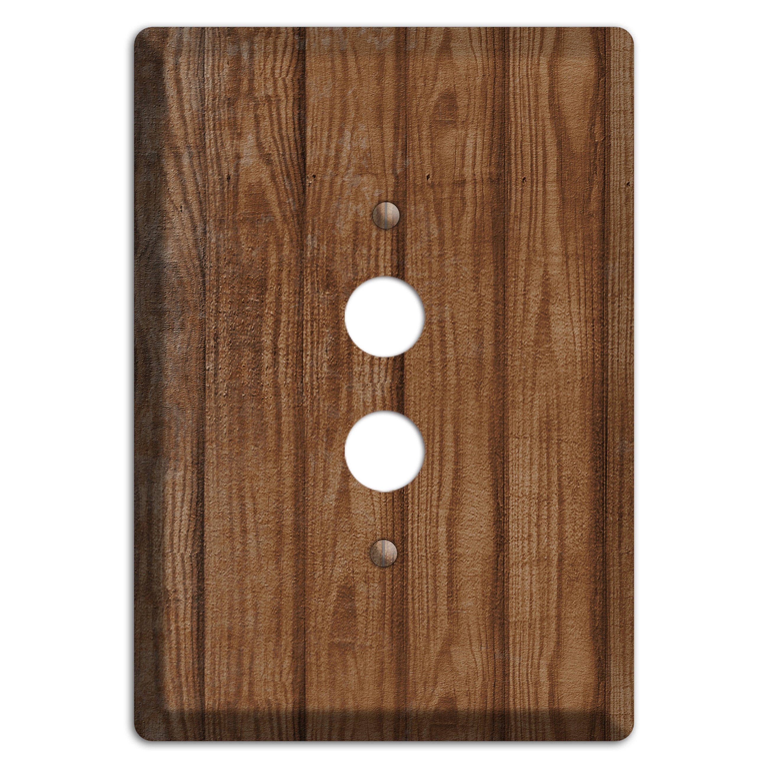 Old Copper Weathered Wood 1 Pushbutton Wallplate