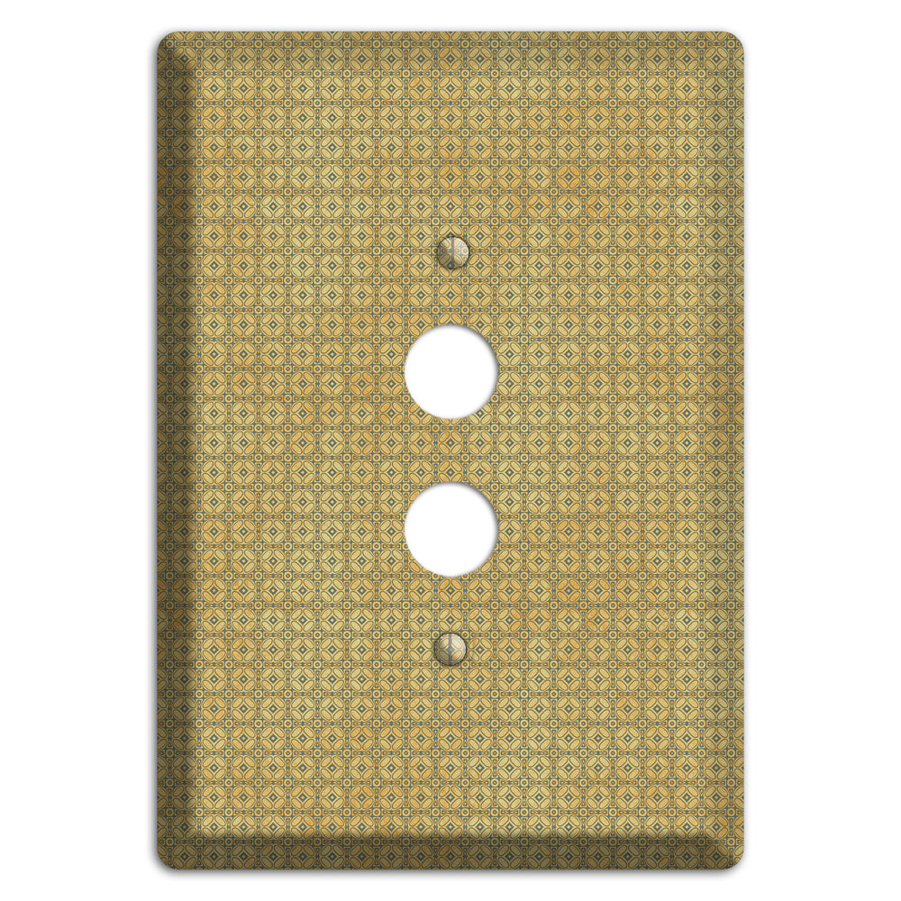 Multi Beige Arabesque 1 Pushbutton Wallplate