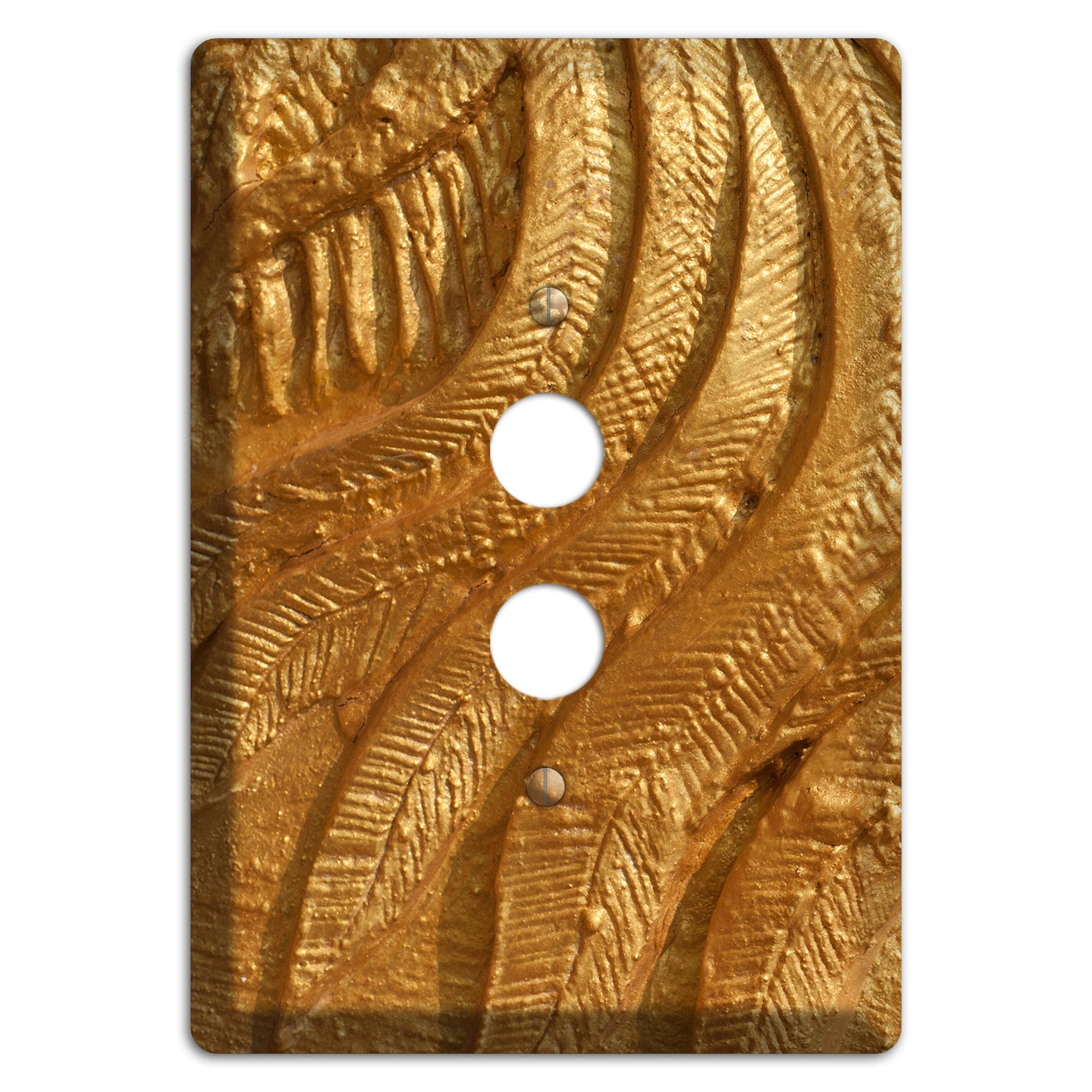 Gold Swirl Concrete 1 Pushbutton Wallplate