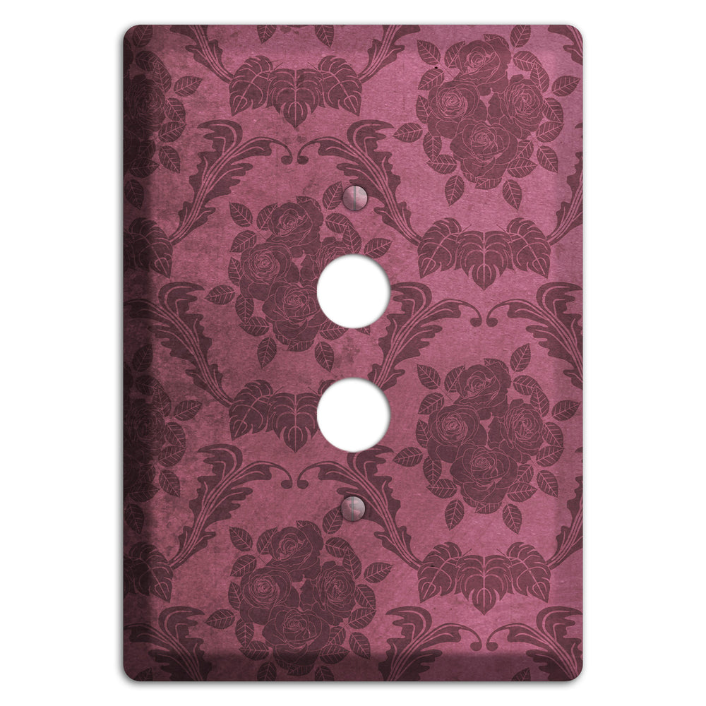 Turkish Rose Vintage Rose Damask 1 Pushbutton Wallplate