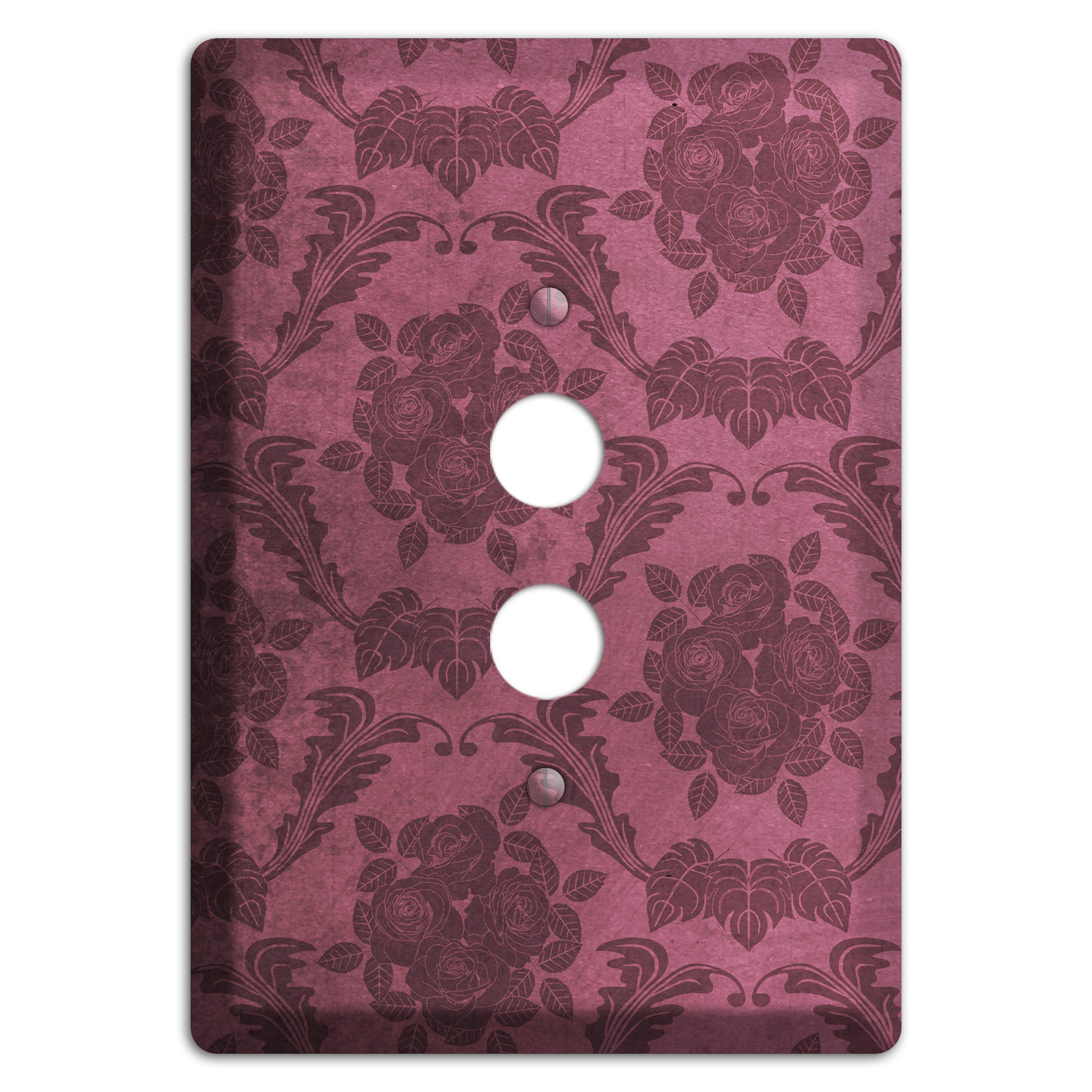 Turkish Rose Vintage Rose Damask 1 Pushbutton Wallplate