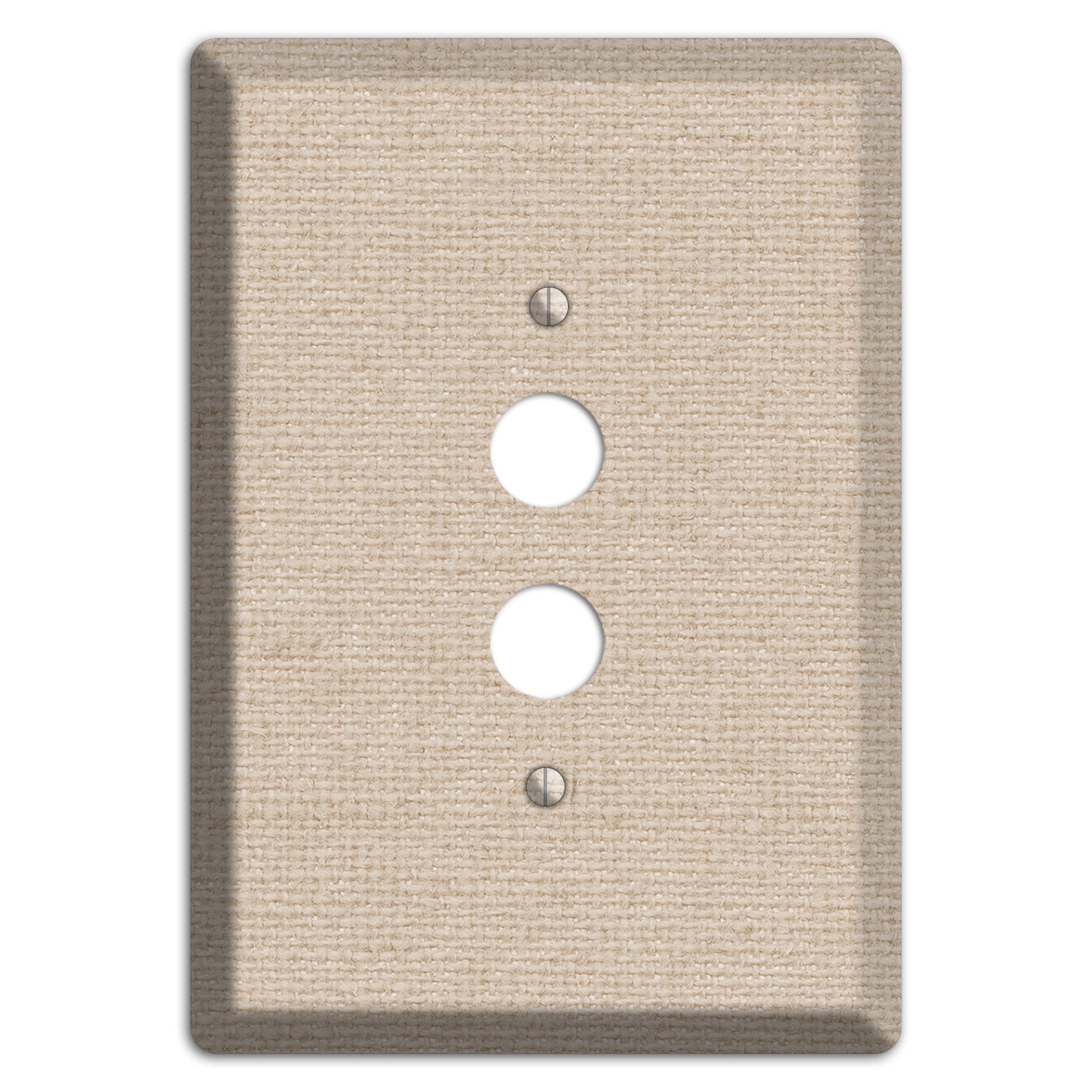 Vanilla Neutral Texture 1 Pushbutton Wallplate