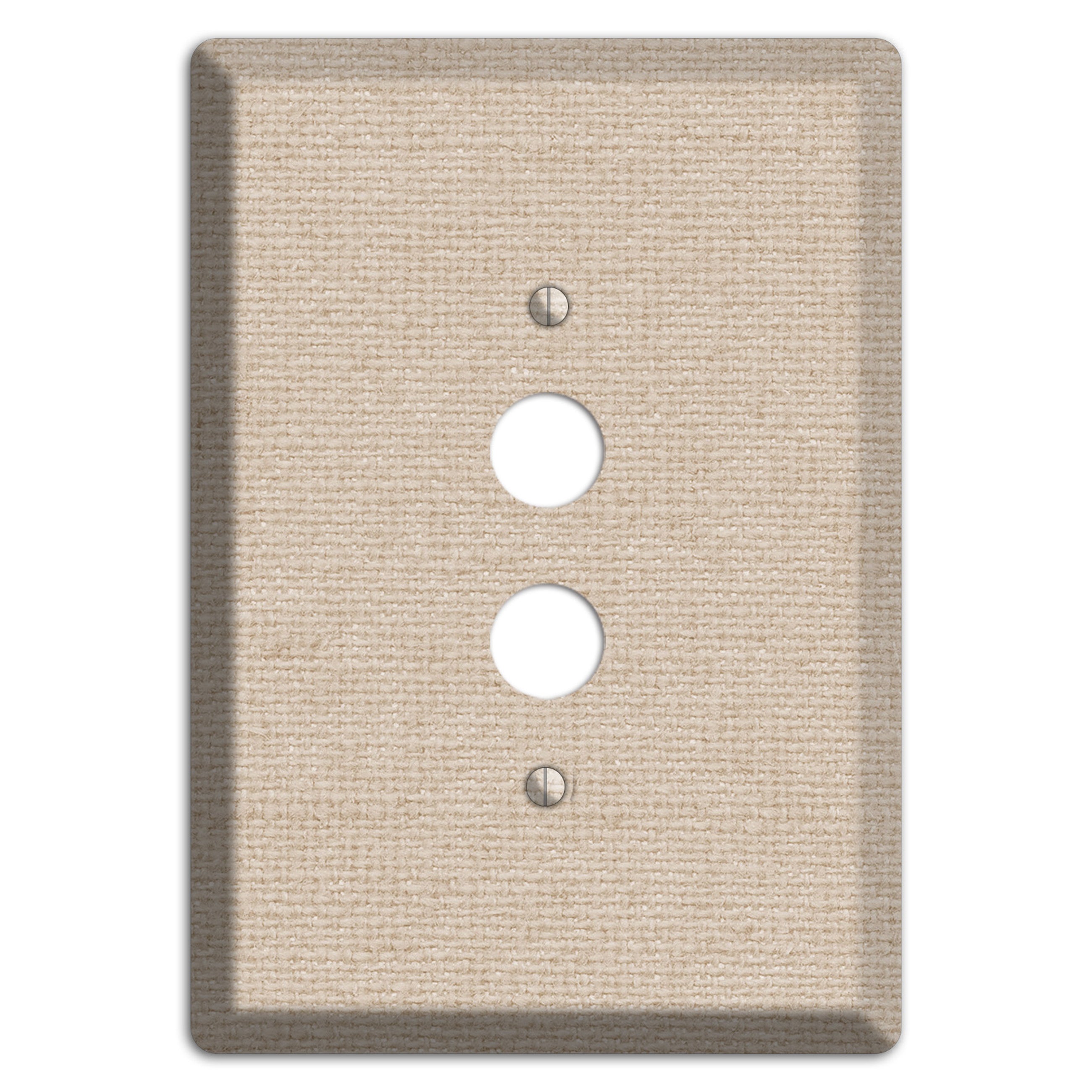 Vanilla Neutral Texture 1 Pushbutton Wallplate