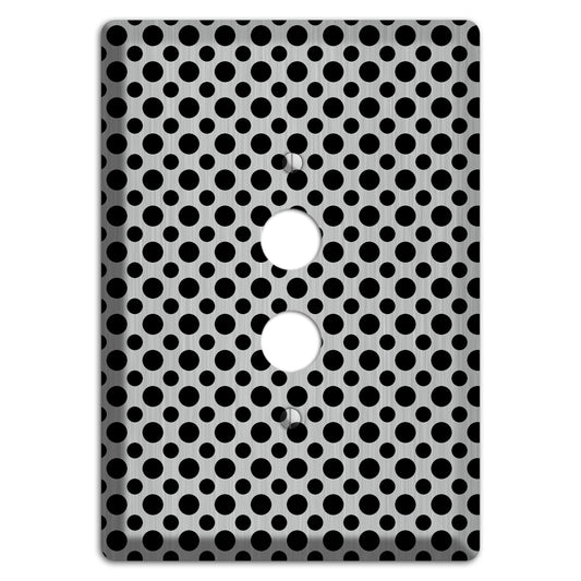 Multi Small Polka Dots Stainless 1 Pushbutton Wallplate