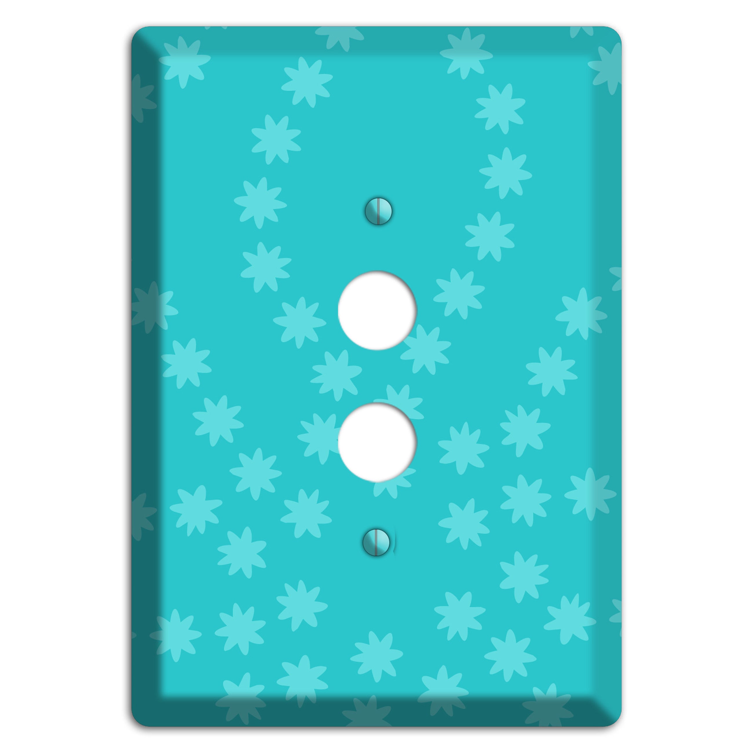 Multi Turquoise Constellation 1 Pushbutton Wallplate