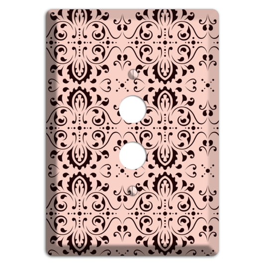 Coral Tapestry Cartouche 1 Pushbutton Wallplate