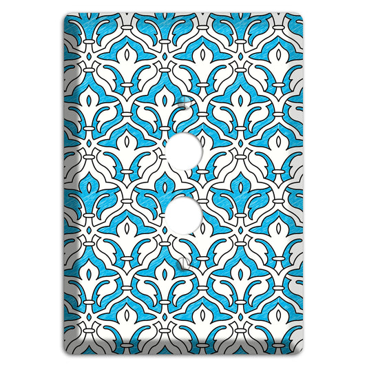 Blue Scallop Tapestry 1 Pushbutton Wallplate