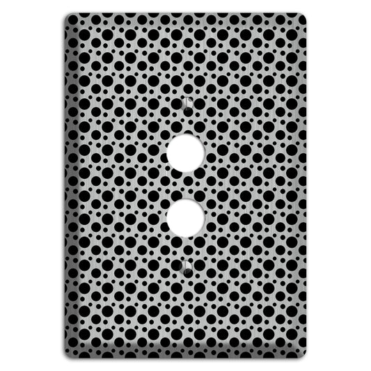 Small and Tiny Polka Dots Stainless 1 Pushbutton Wallplate