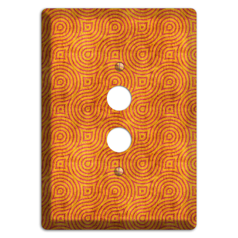 Red and Orange Swirl 1 Pushbutton Wallplate