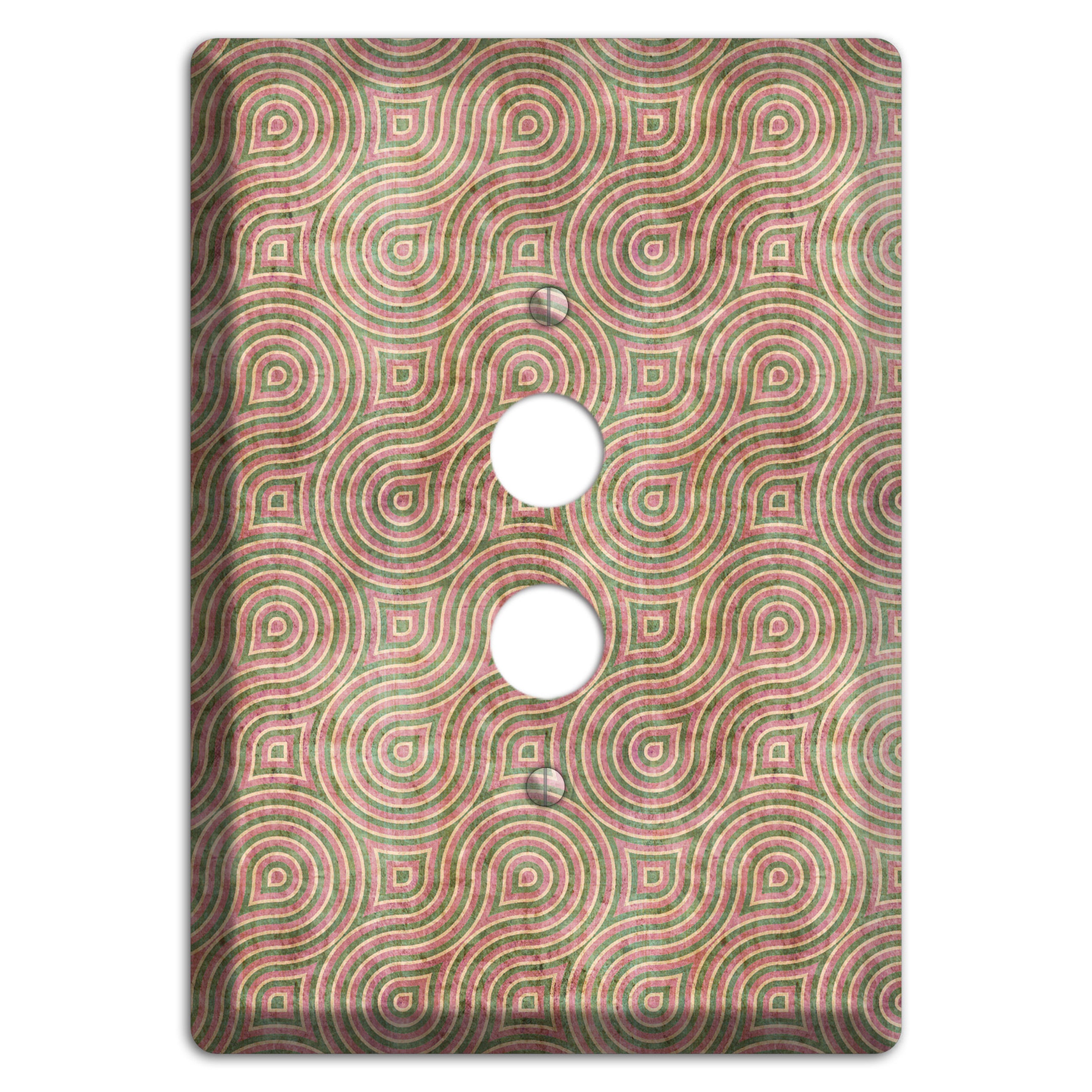 Brown Swirl 1 Pushbutton Wallplate
