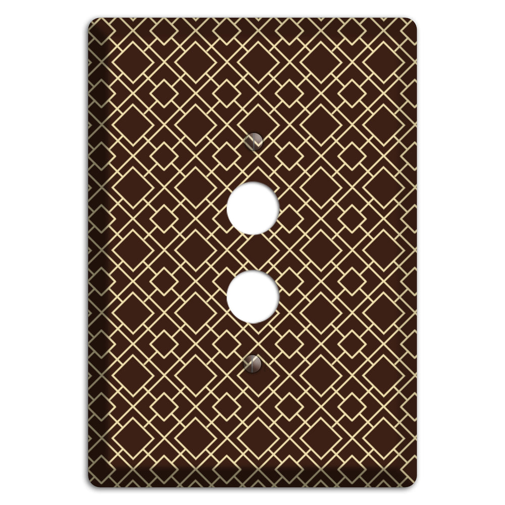 Asian Square Pattern 1 Pushbutton Wallplate
