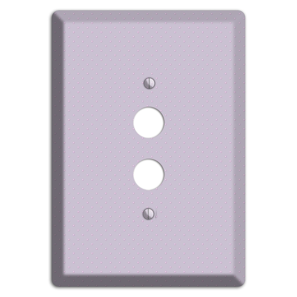 Lavender with Tiny Dots 1 Pushbutton Wallplate