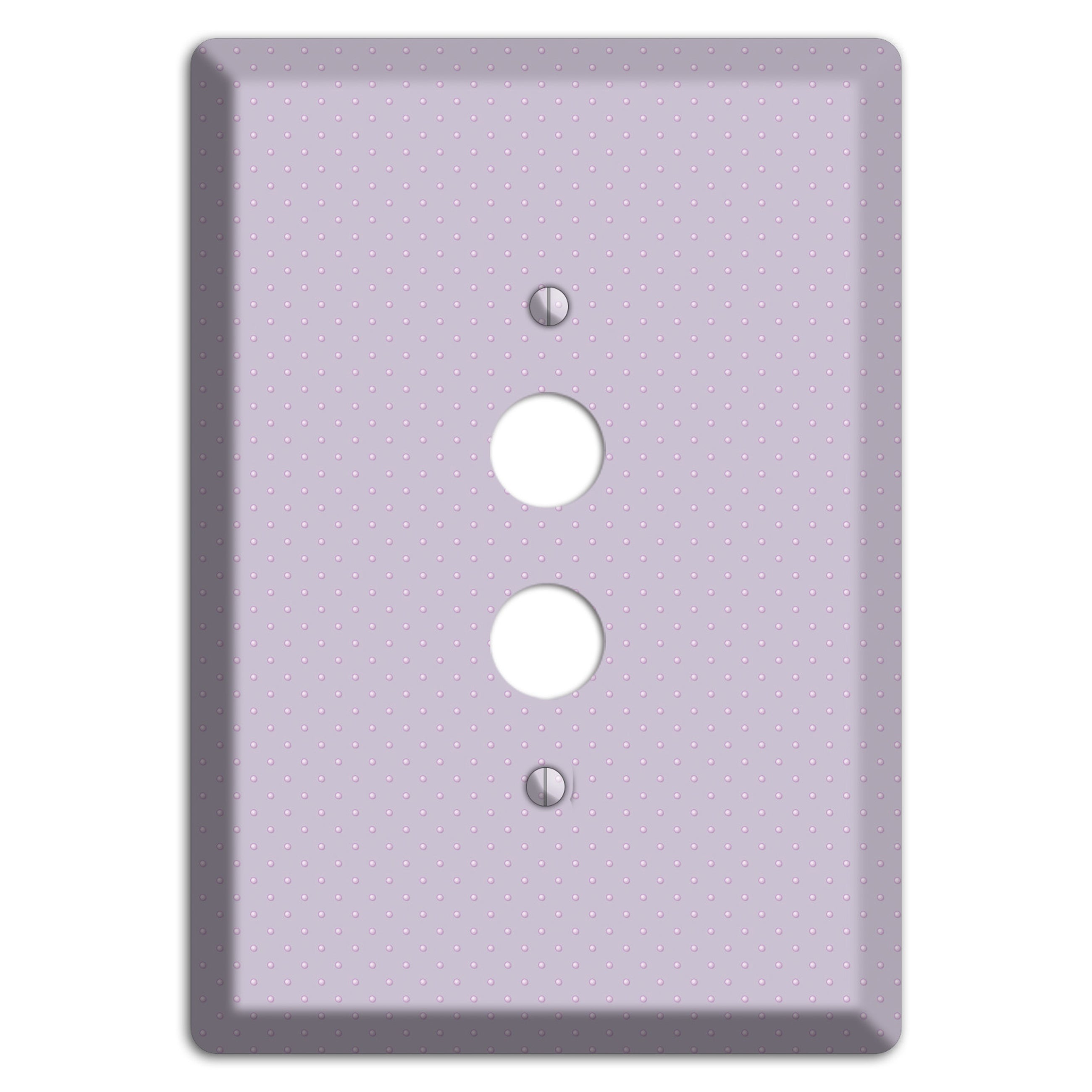 Lavender with Tiny Dots 1 Pushbutton Wallplate
