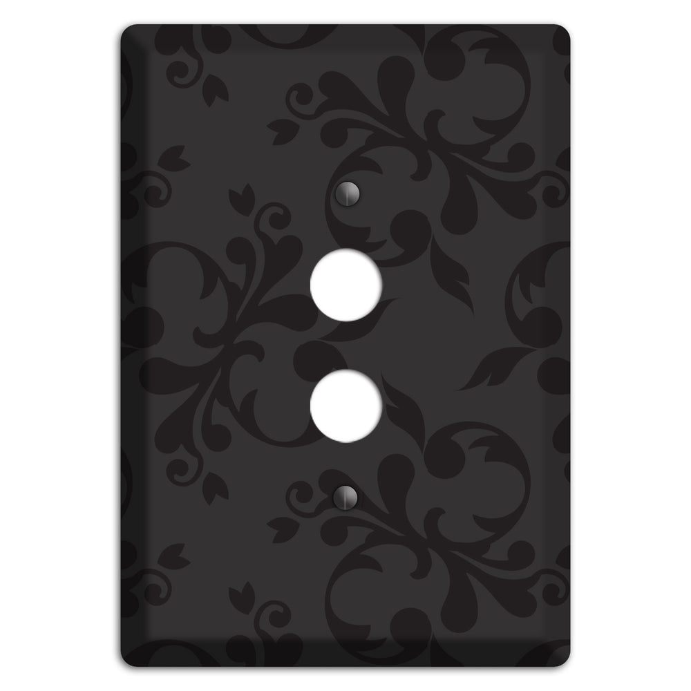 Black Victorian Toile 1 Pushbutton Wallplate