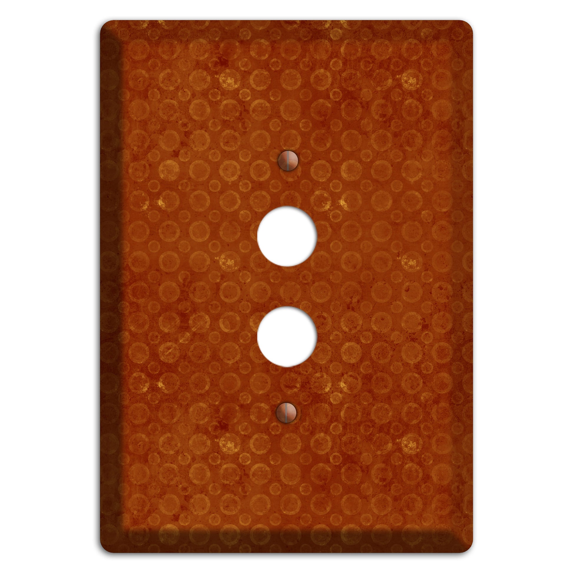 Red Circles 1 Pushbutton Wallplate