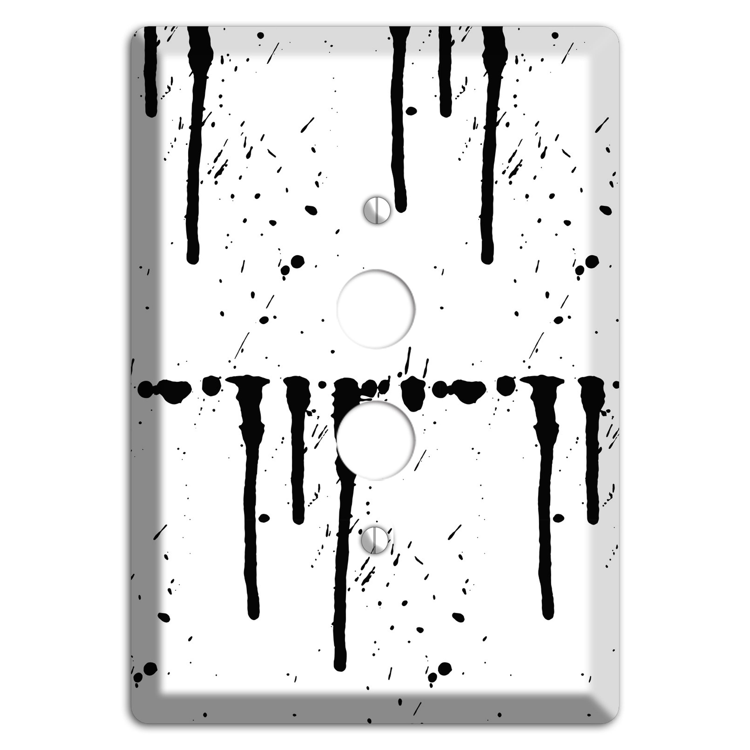 Ink Drips 2 1 Pushbutton Wallplate
