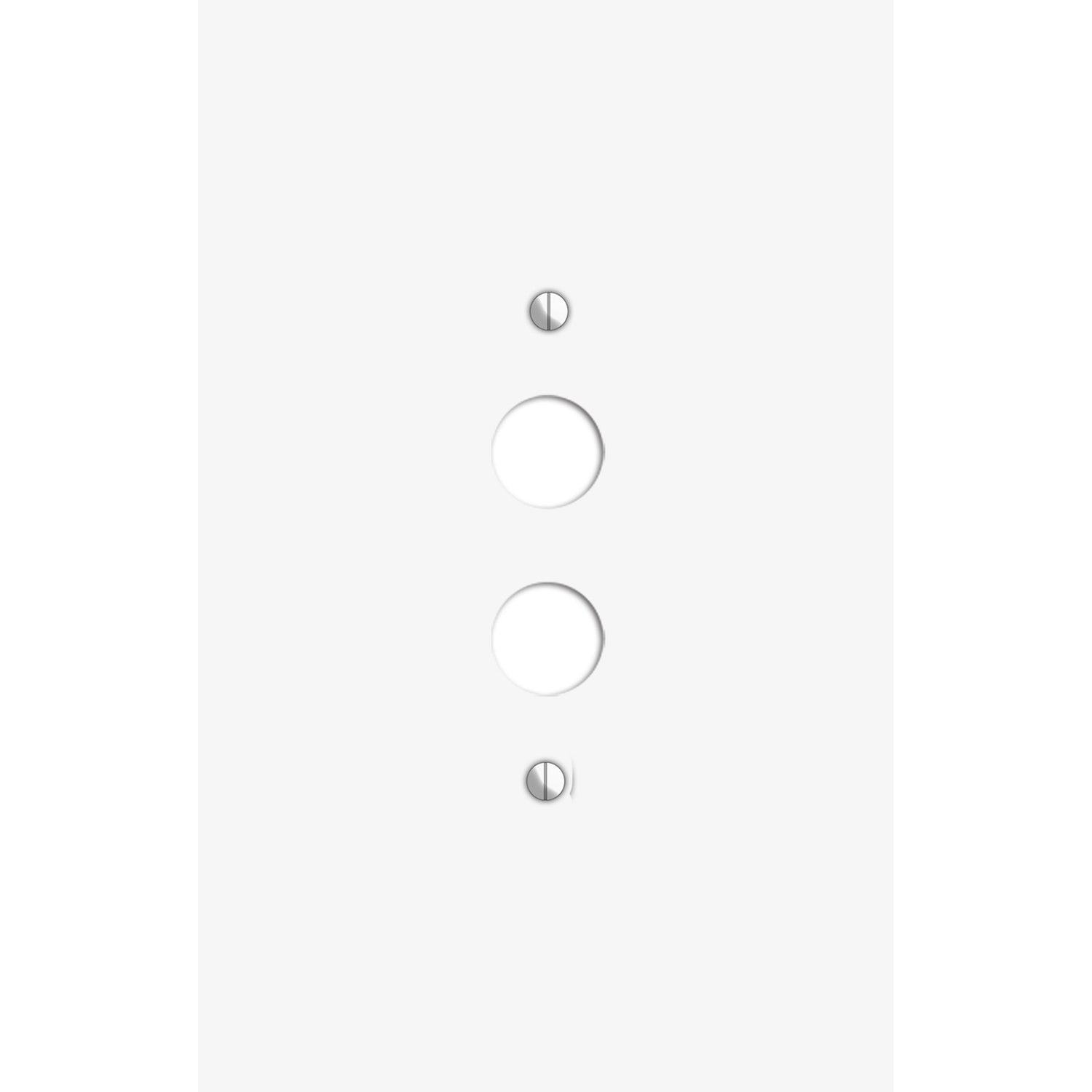 Oversized Discontinued White Metal 1 Pushbutton Wallplate