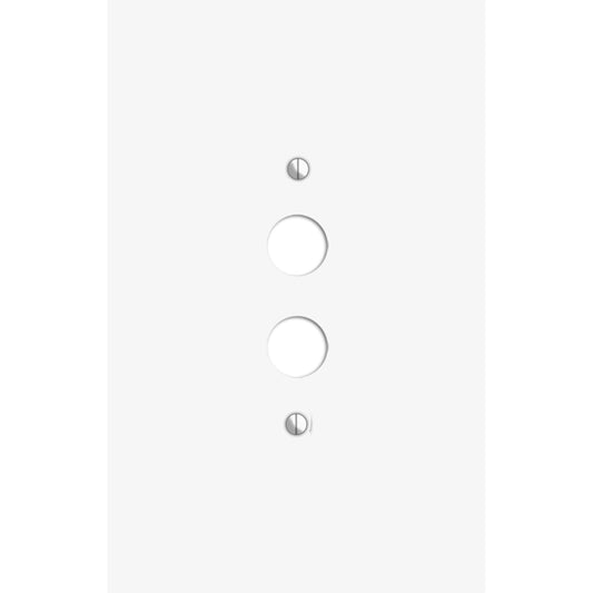 Oversized Discontinued White Metal 1 Pushbutton Wallplate