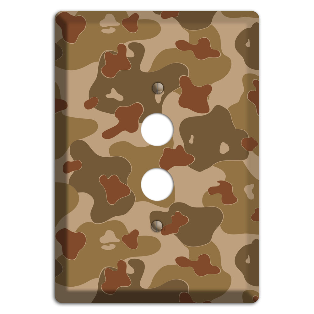 Earth Brown Camo 1 Pushbutton Wallplate