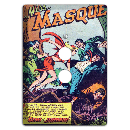 Miss Masque Vintage Comics 1 Pushbutton Wallplate