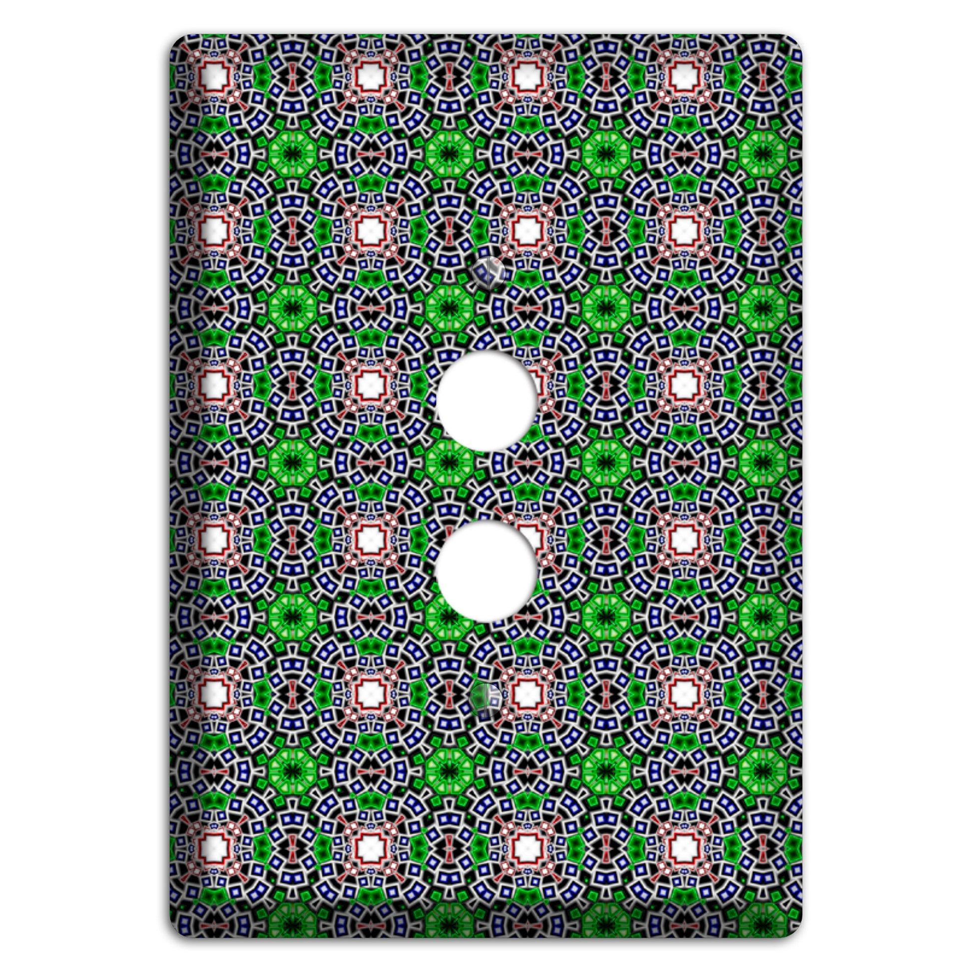Green Foulard 4 1 Pushbutton Wallplate