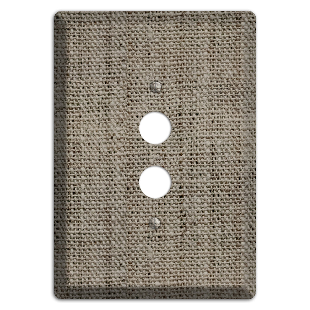 Makara Burlap 1 Pushbutton Wallplate