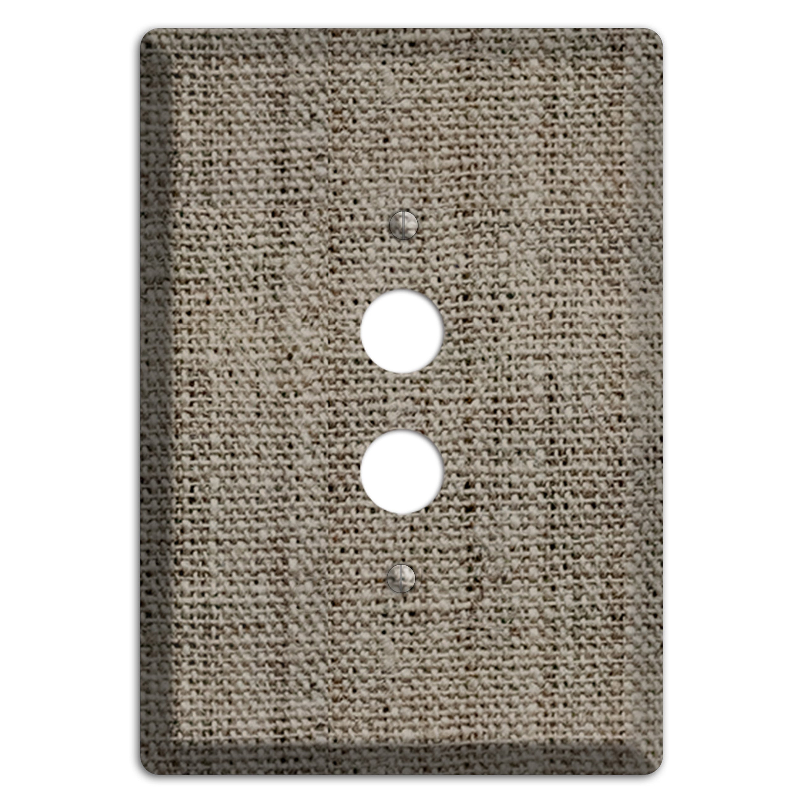 Makara Burlap 1 Pushbutton Wallplate