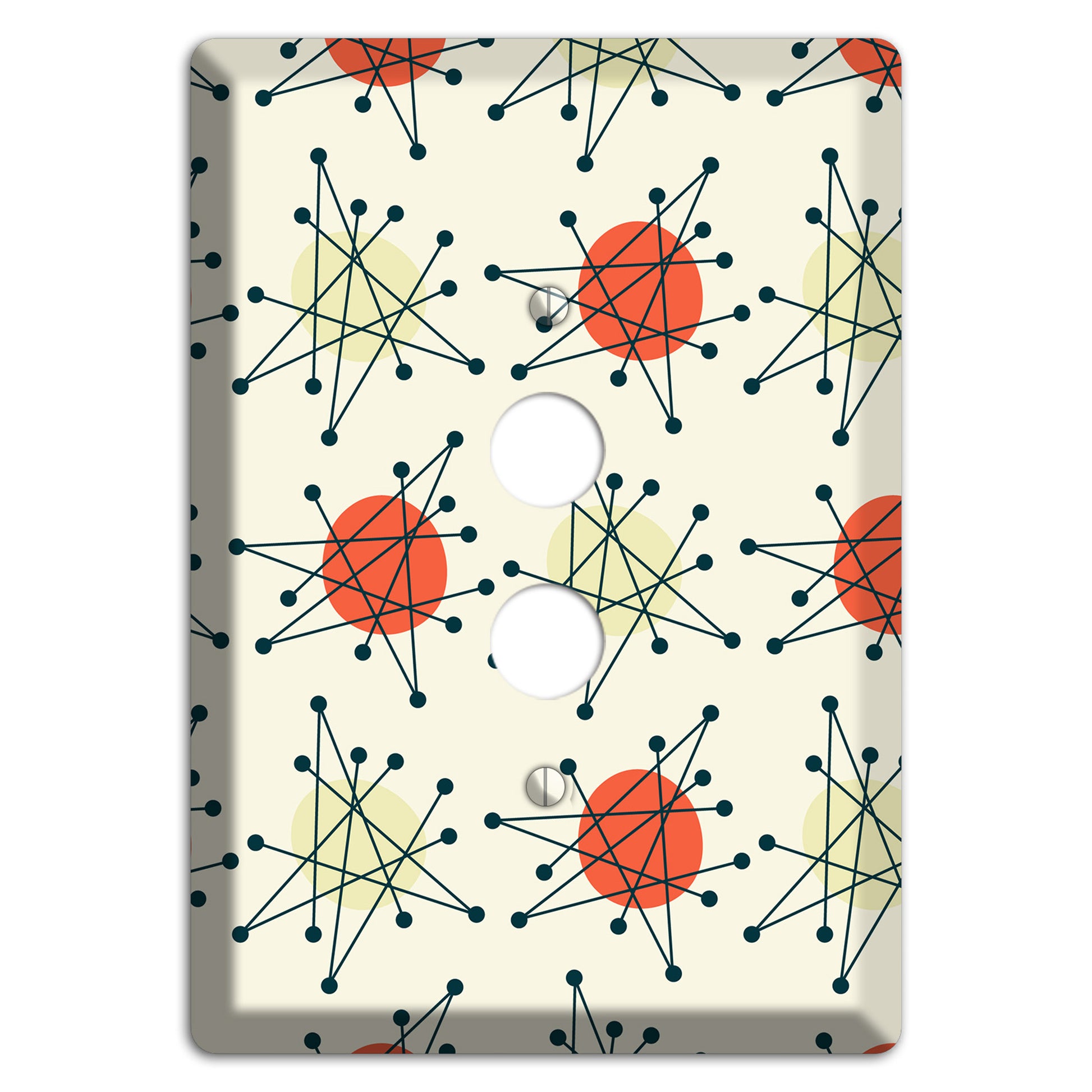 Atomic Star Burst 1 Pushbutton Wallplate