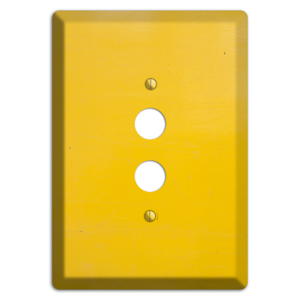 Bright Yellow Concrete 1 Pushbutton Wallplate