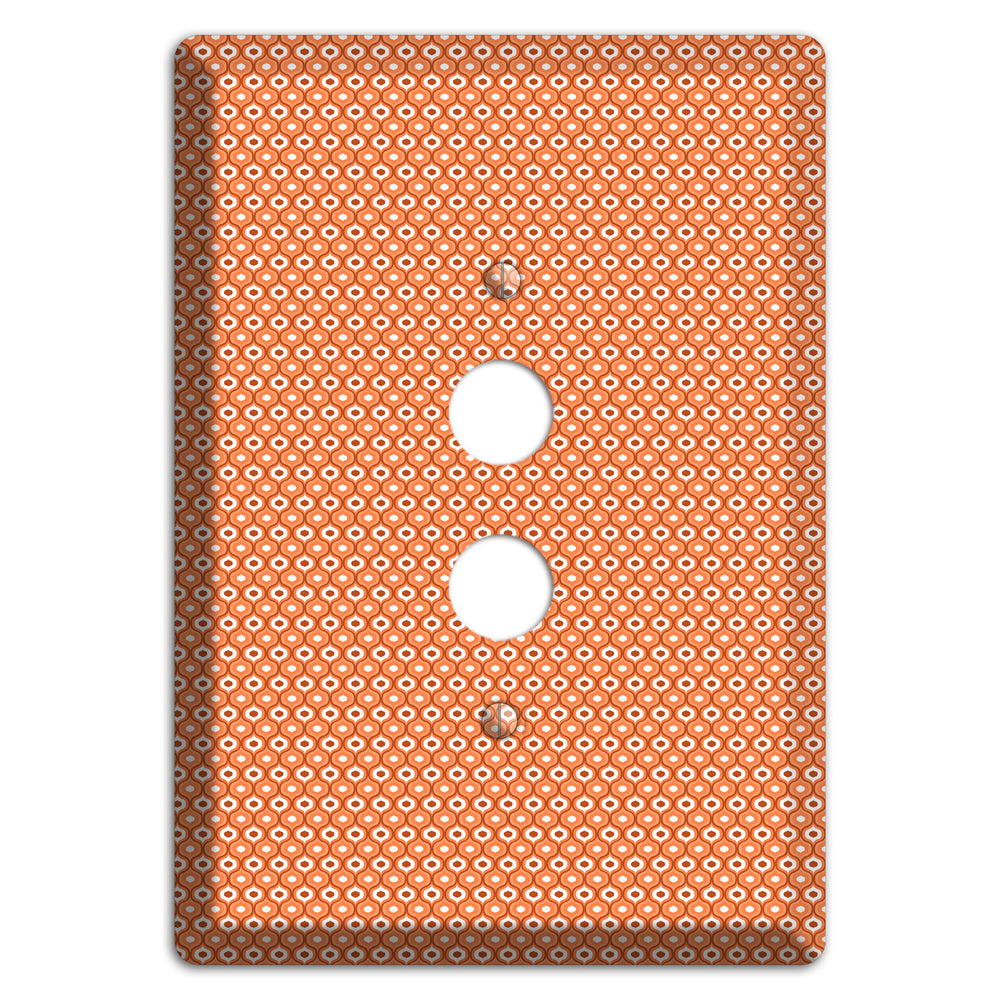 Coral Tiny Double Scallop 1 Pushbutton Wallplate