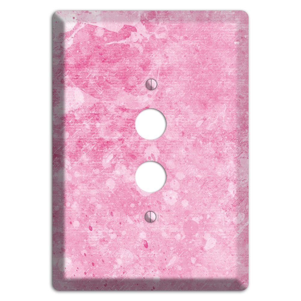Wewak Pink Texture 1 Pushbutton Wallplate
