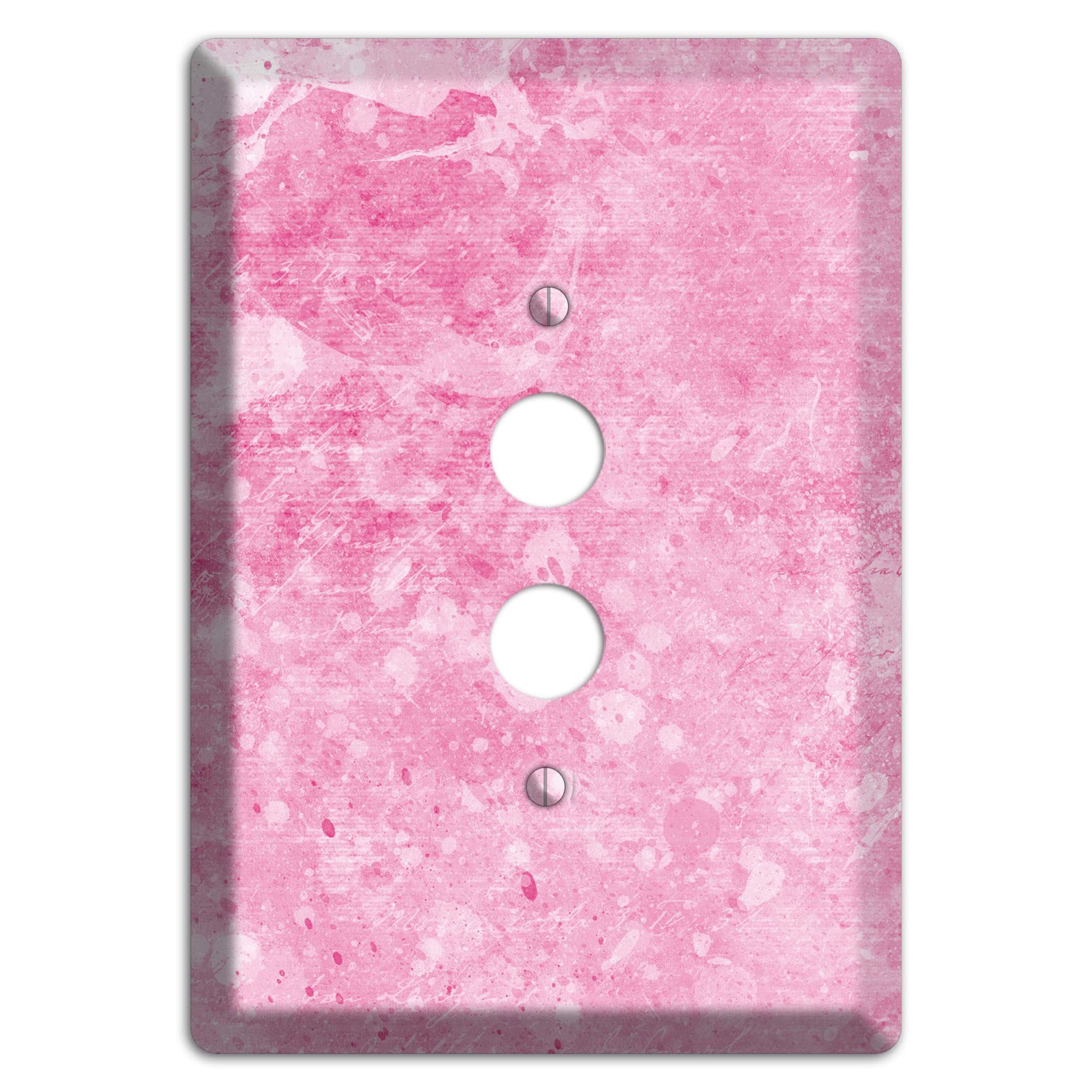 Wewak Pink Texture 1 Pushbutton Wallplate