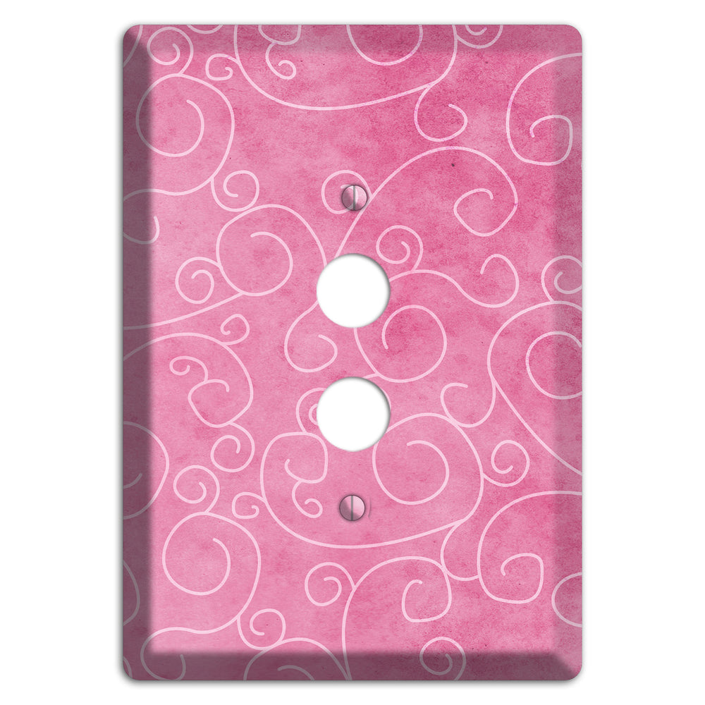 Kobi Pink Texture 1 Pushbutton Wallplate