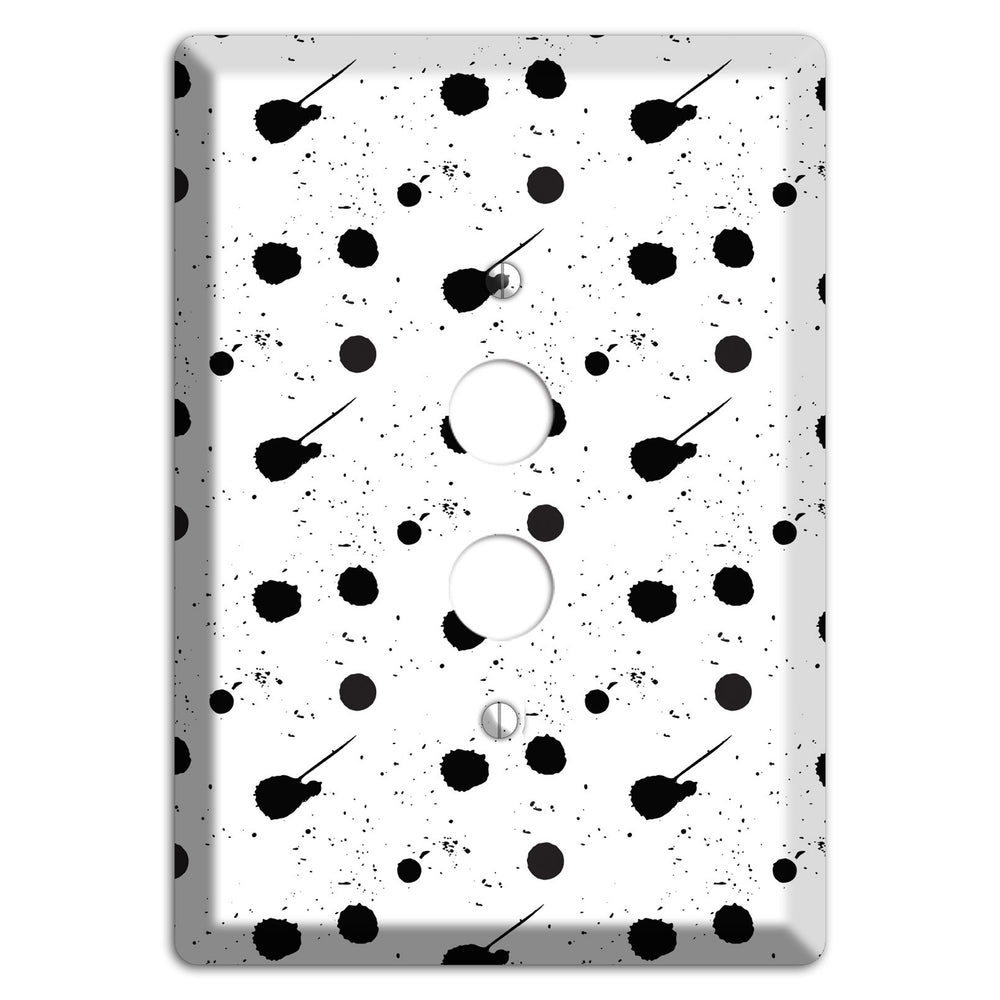 Ink Drops 6 1 Pushbutton Wallplate