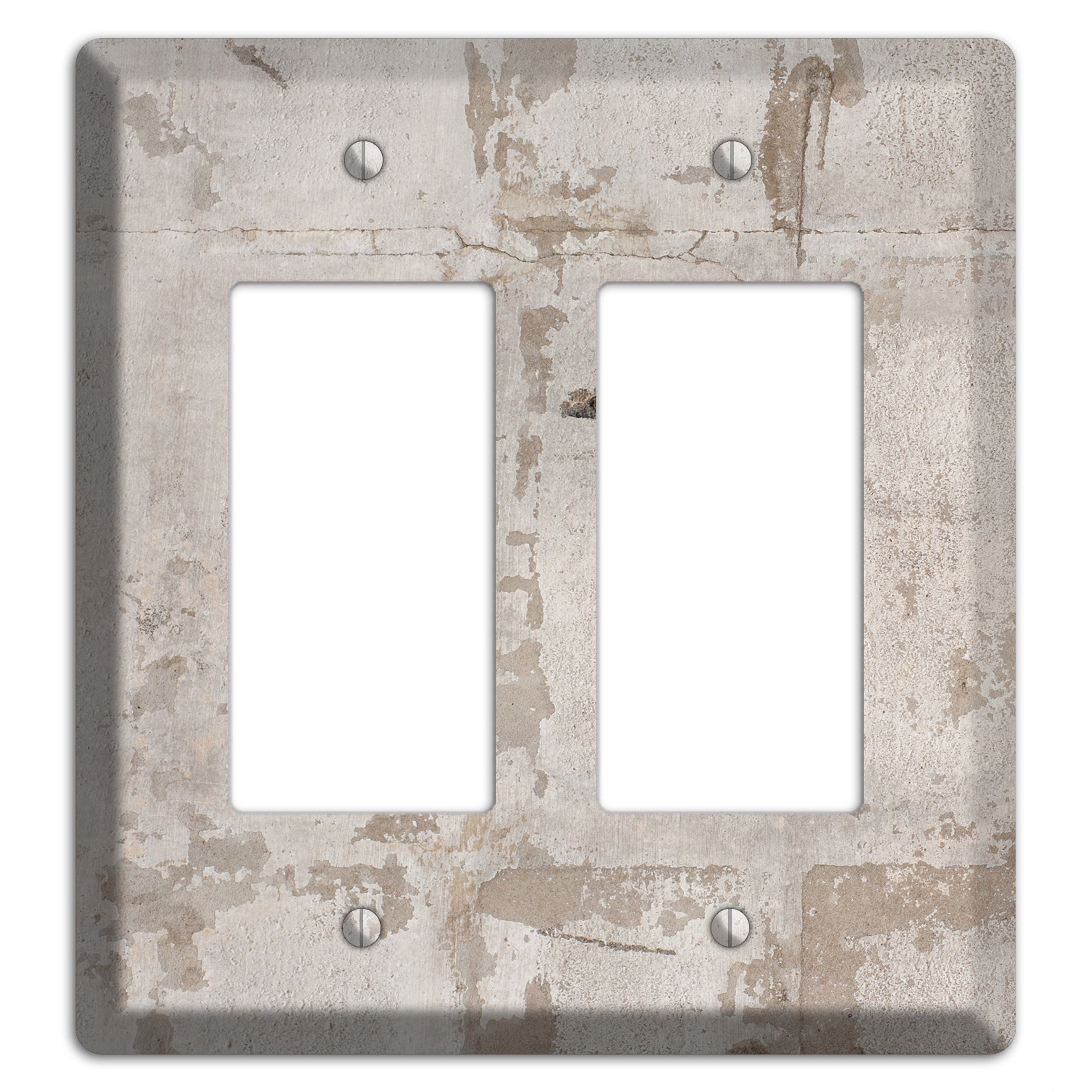 Old Concrete 4 2 Rocker Wallplate