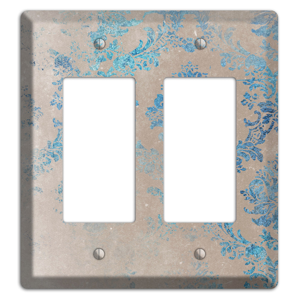 Pewter Whimsical Damask 2 Rocker Wallplate