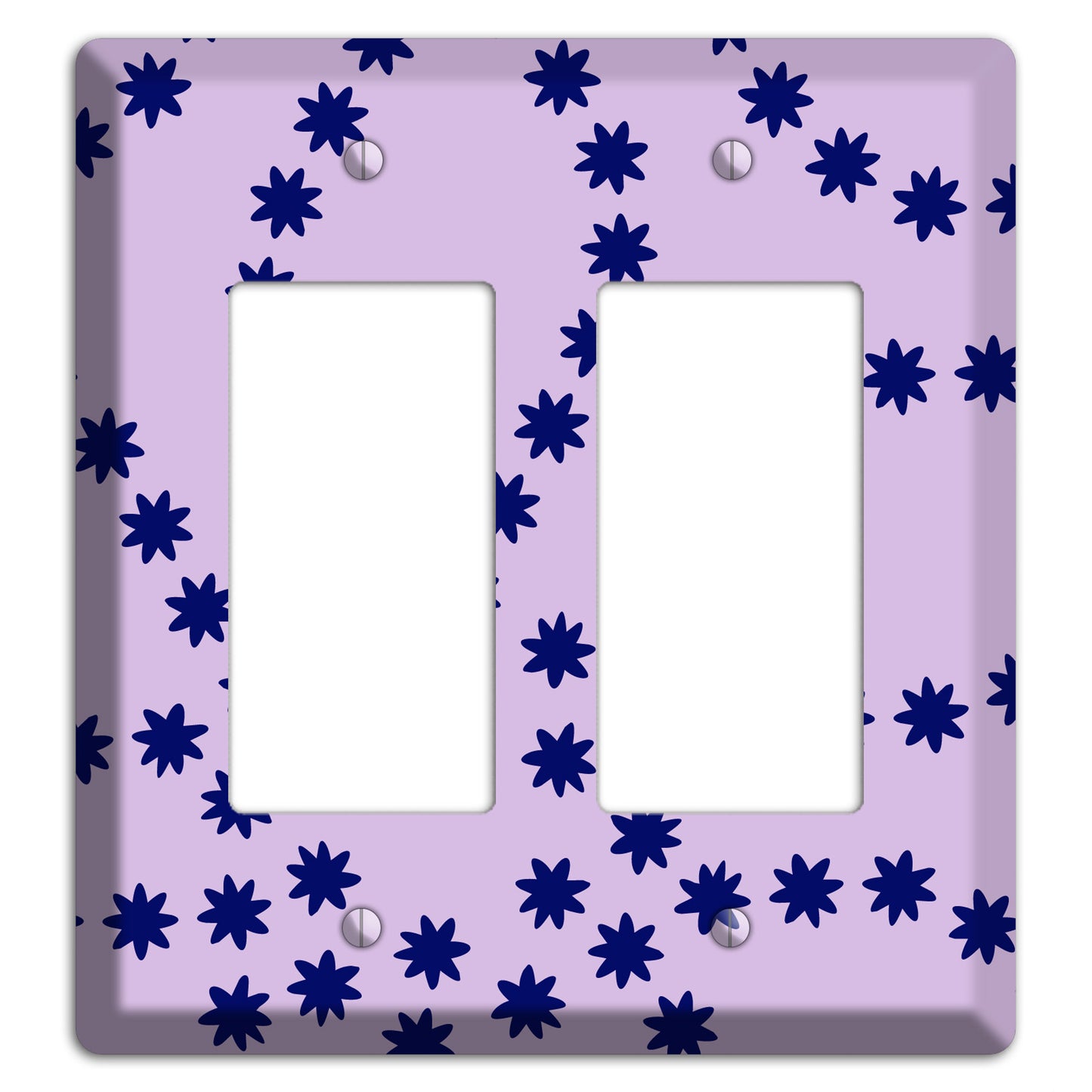 Lavender with Purple Constellation 2 Rocker Wallplate
