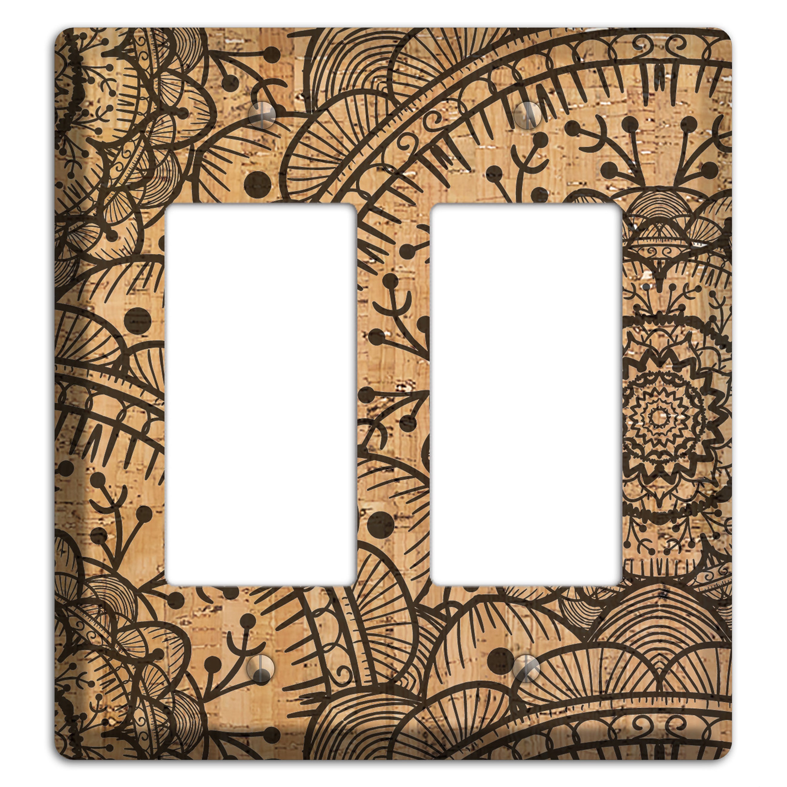 Mandala Cork 2 Rocker Wallplate