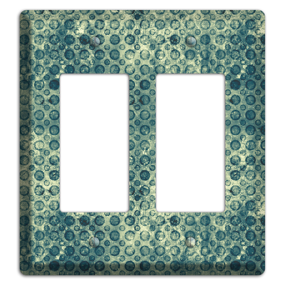Green Circles 2 Rocker Wallplate