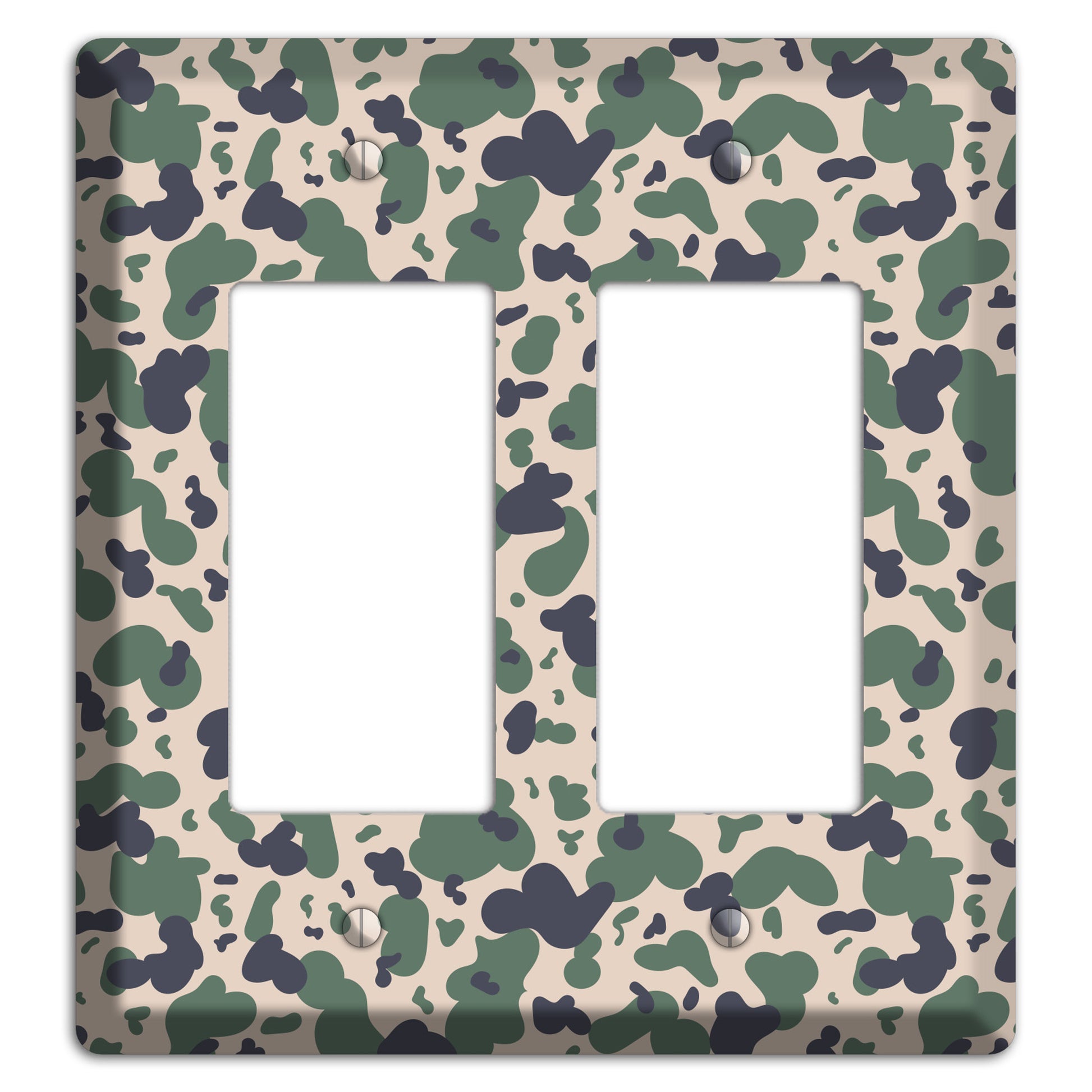 Afghanistan Blotch 2 Camo 2 Rocker Wallplate