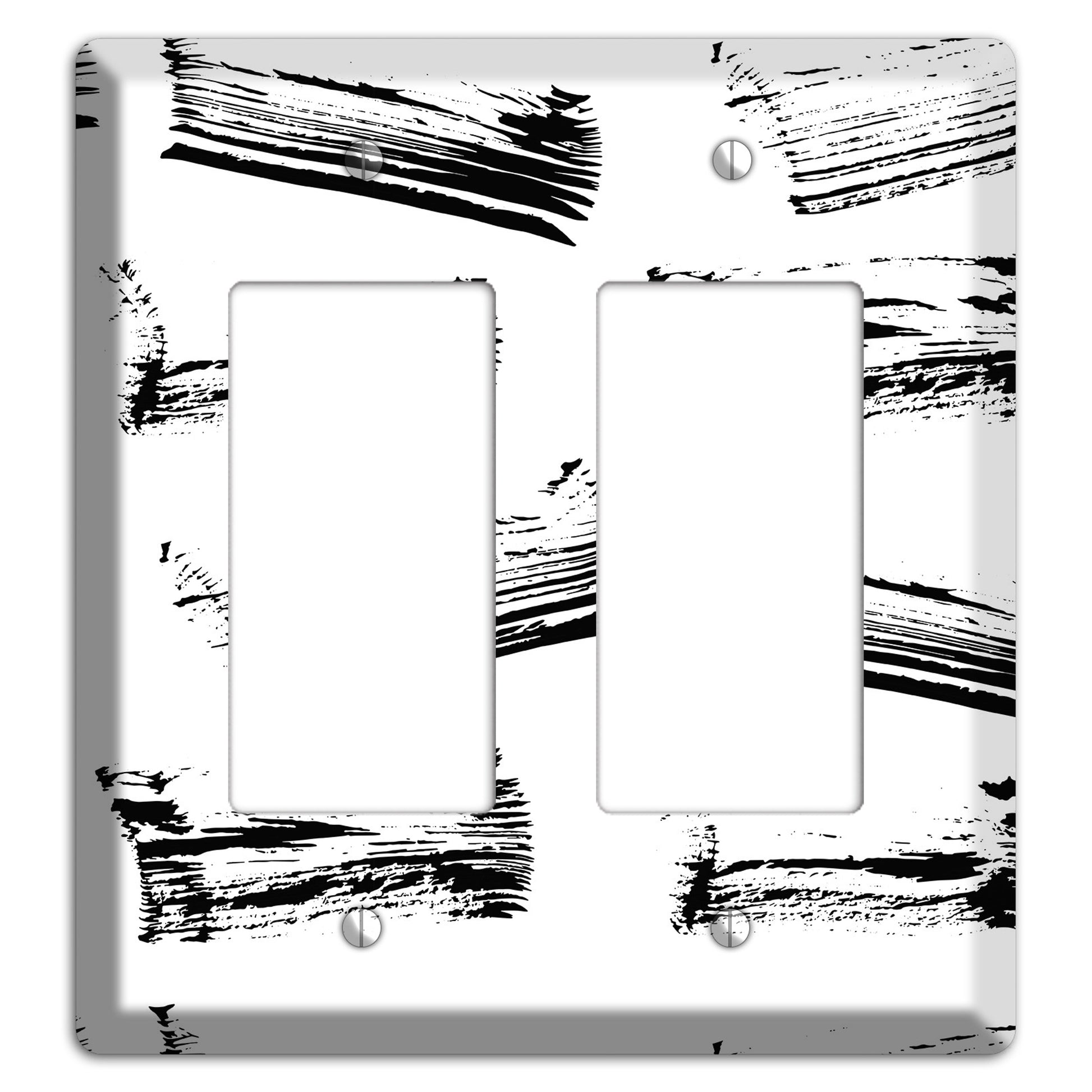 Ink Brushstrokes 1 2 Rocker Wallplate