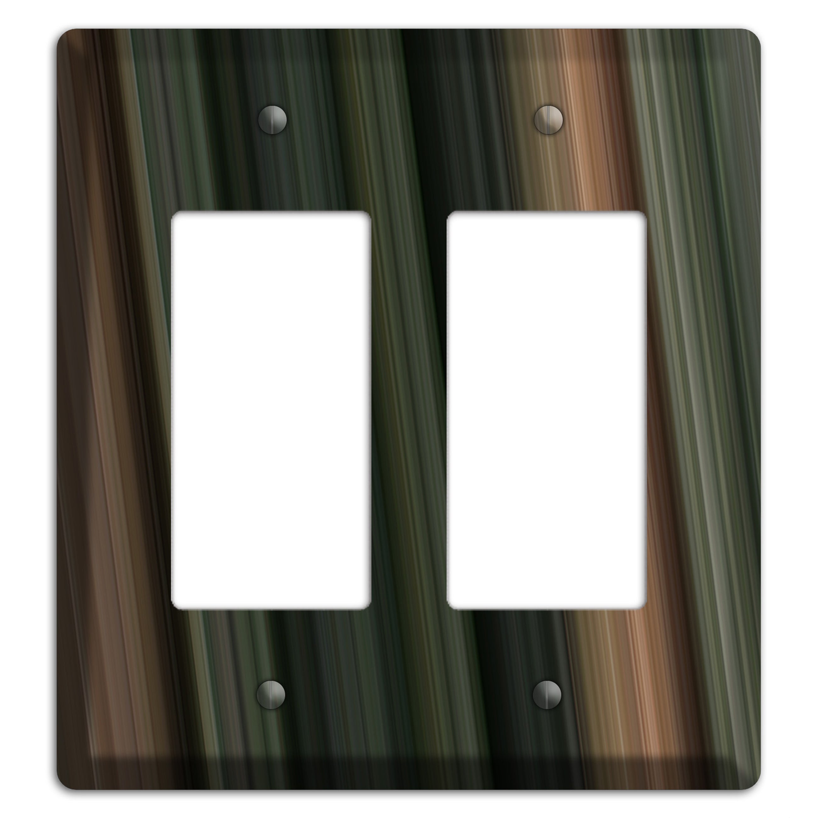 Multi Brown and Grey Ray of Light 2 Rocker Wallplate