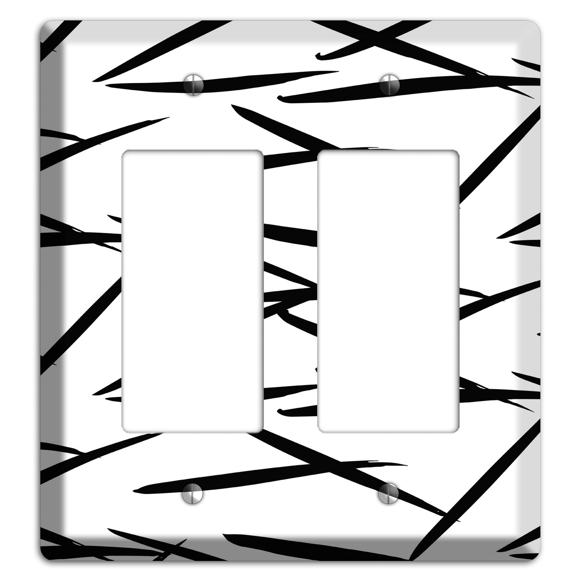 Ink Brushstrokes 3 2 Rocker Wallplate