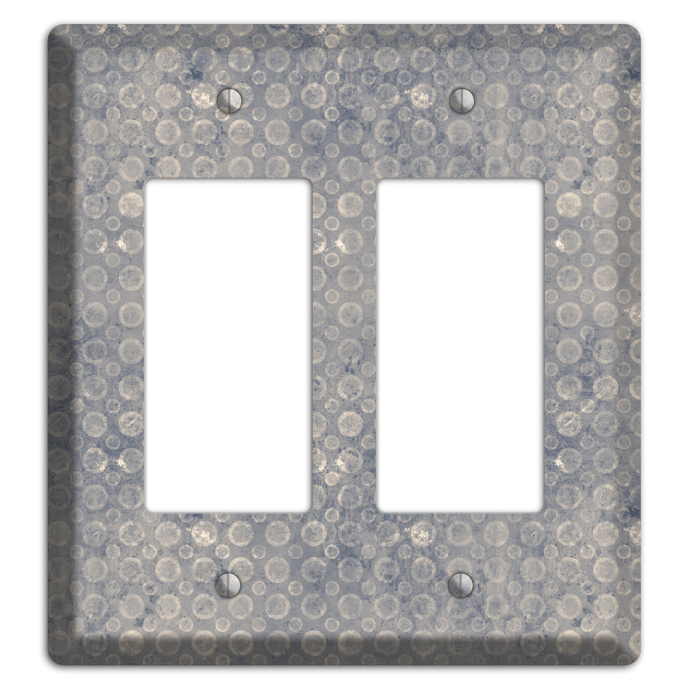 Grey Circles 2 Rocker Wallplate