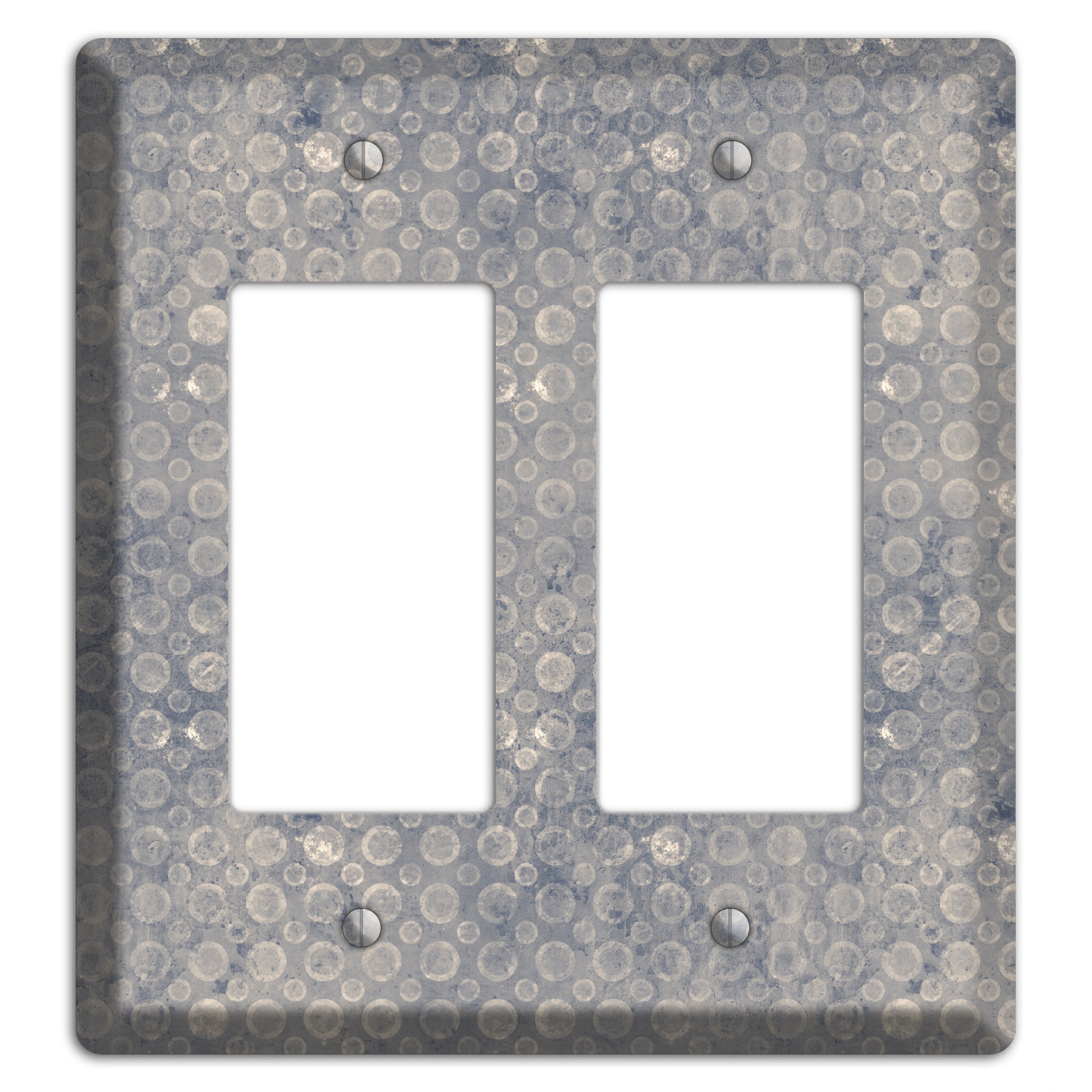Grey Circles 2 Rocker Wallplate