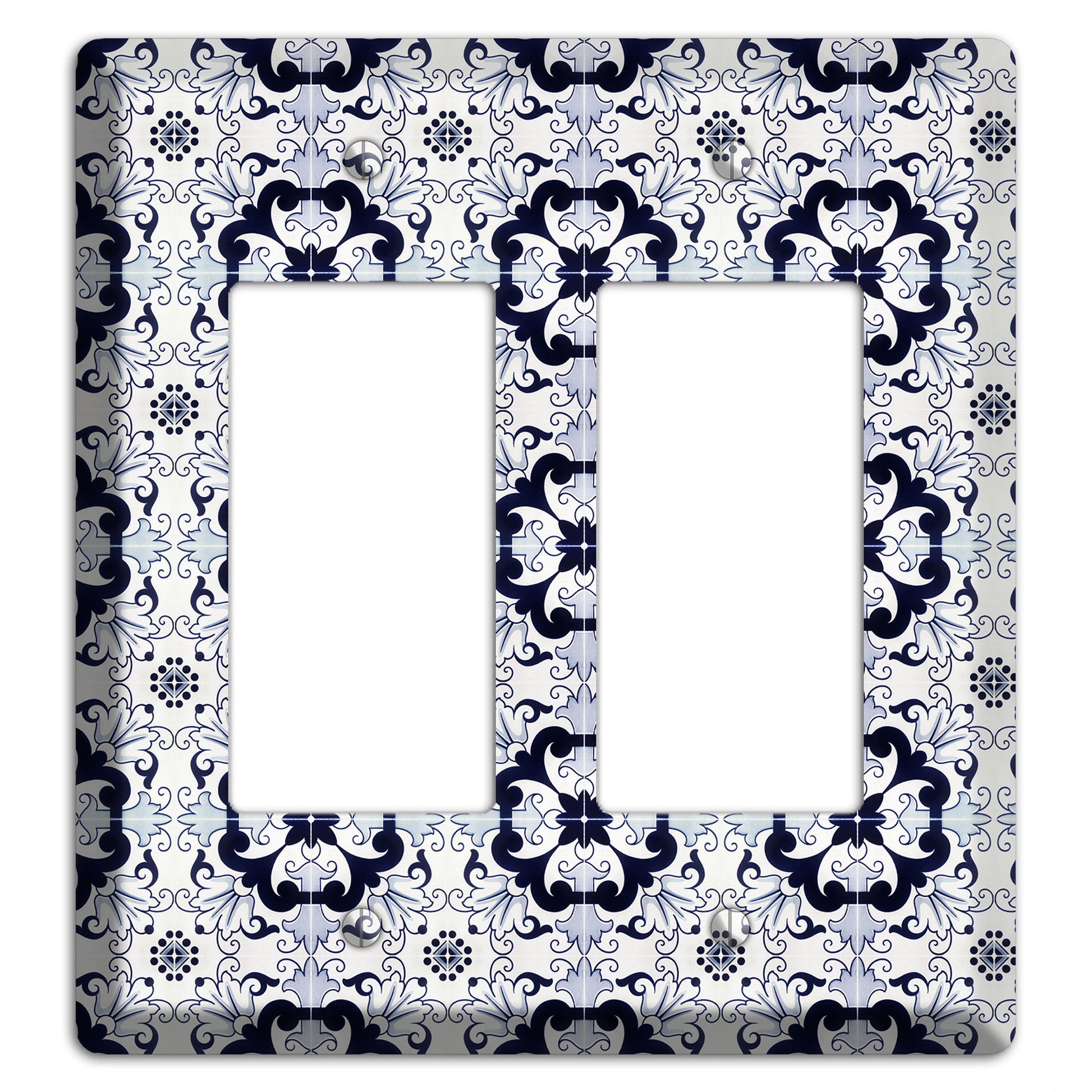 Tavira Tiles 7 2 Rocker Wallplate