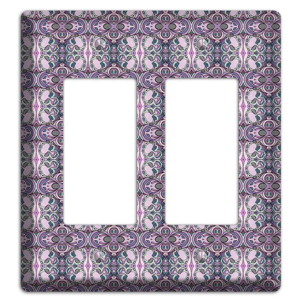 Pink Purple Sage Tapestry 2 2 Rocker Wallplate